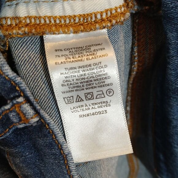 Loft High Rise Stretch Jeans Wide Leg - Picture 4 of 9